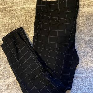 Wit & Wisdom Black Plaid Pants - size 8 petite